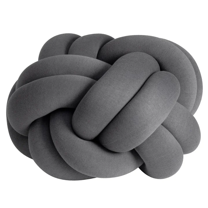 Knot Kissen XL, grau