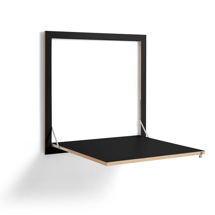 Fläpps Kittchen Tisch 80 x 80 cm von Ambivalenz in schwarz