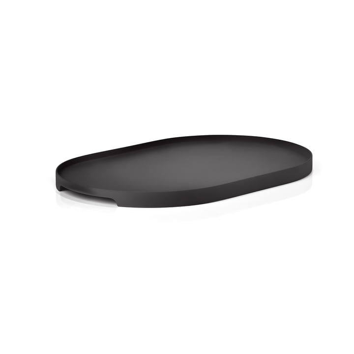 Das Singles Metall-Tablett oval von Zone Denmark, 23 x 35 cm, schwarz