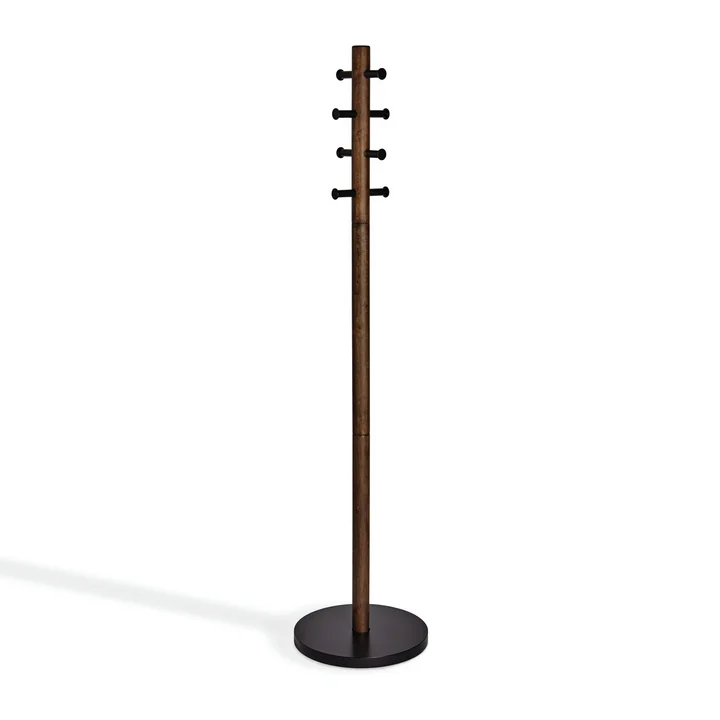 Pillar Garderobenständer von Umbra in schwarz / walnuss