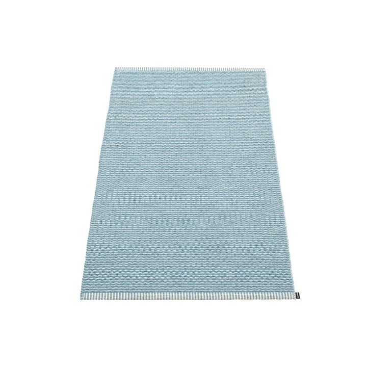 Der Mono Teppich von Pappelina, 60 x 150 cm, blue fog / dark blue