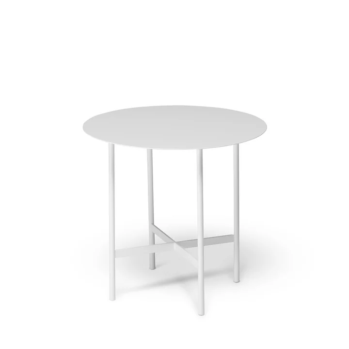 BETA Beistelltisch Ø 44 cm von Müller Möbelfabrikation in signalweiß