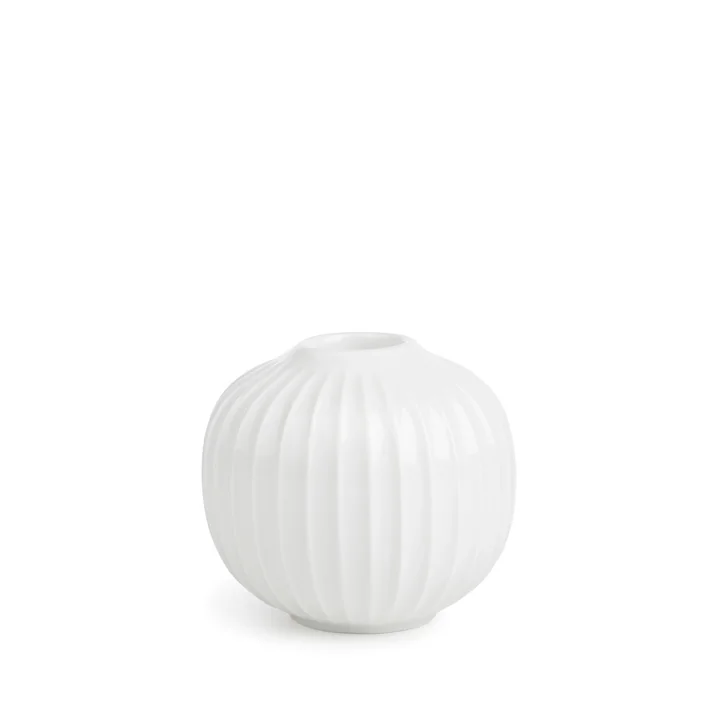 Hammershøi Kerzenständer Ø 8 x H 5,5 cm von Kähler Design in weiß