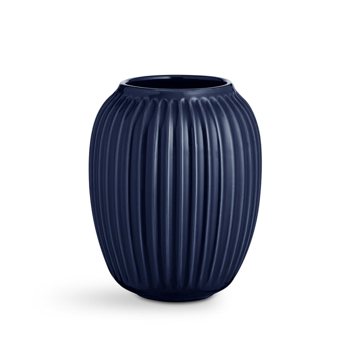 Hammershøi Vase H 21 cm von Kähler Design in indigo