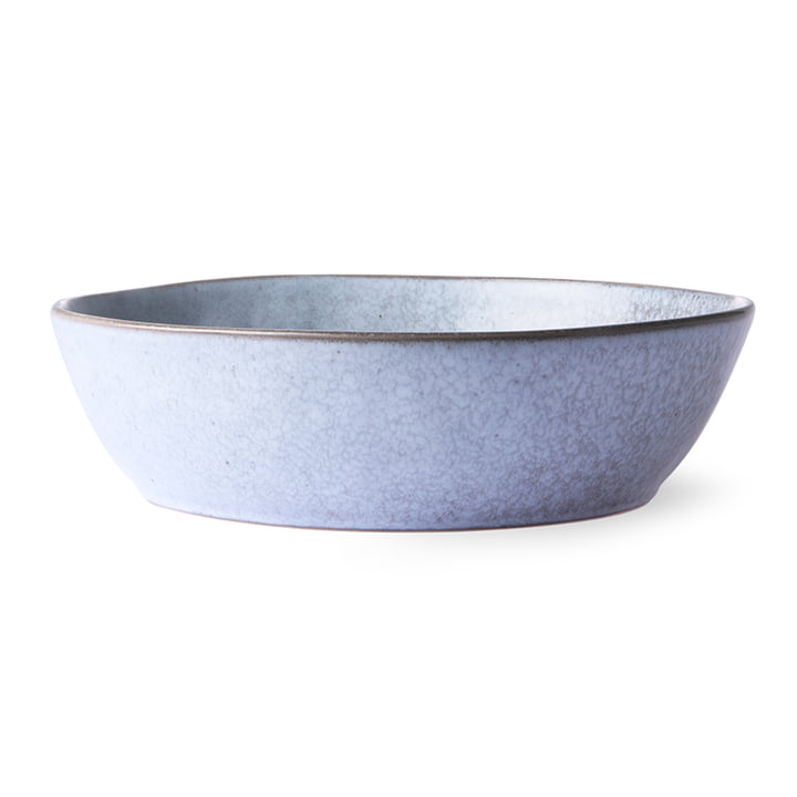 Die Bold & Basic Keramik Schale von HKliving, Ø 27 cm, grau / blau