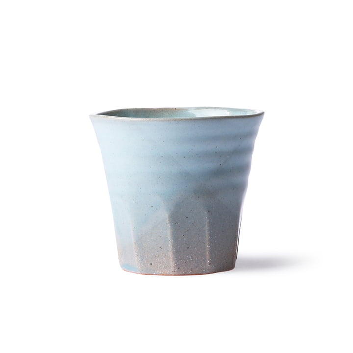 Die Bold & Basic Keramik Becher von HKliving, blau / grau