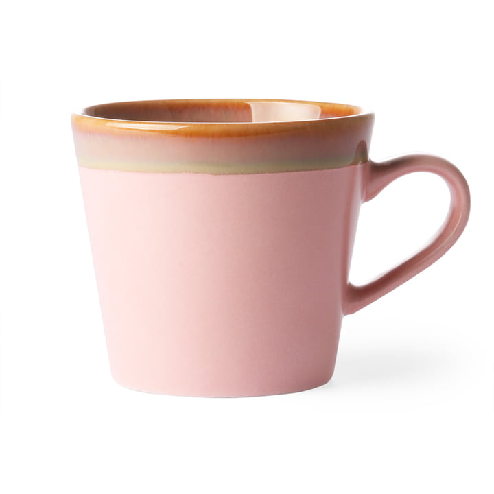 Die 70's Cappuccino Tasse von HKliving, pink