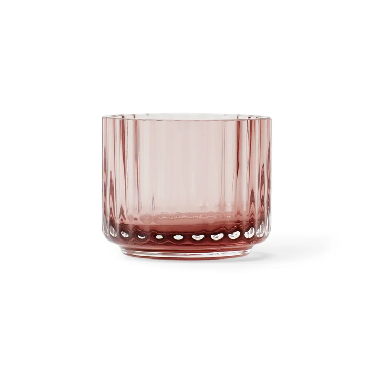 Teelichthalter Ø 6,7 cm von Lyngby Porcelæn in burgundy