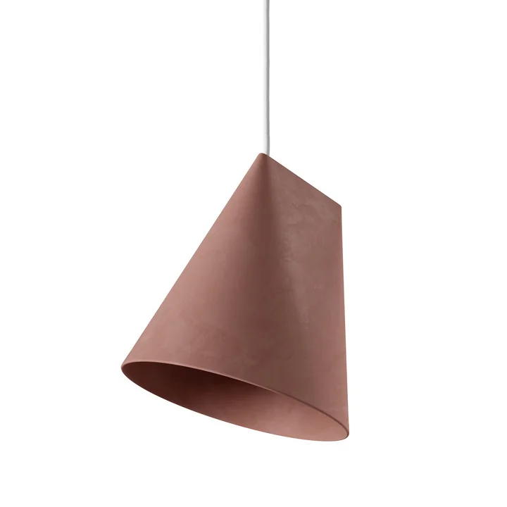 Ceramic Pendelleuchte wide von Moebe in terrakotta