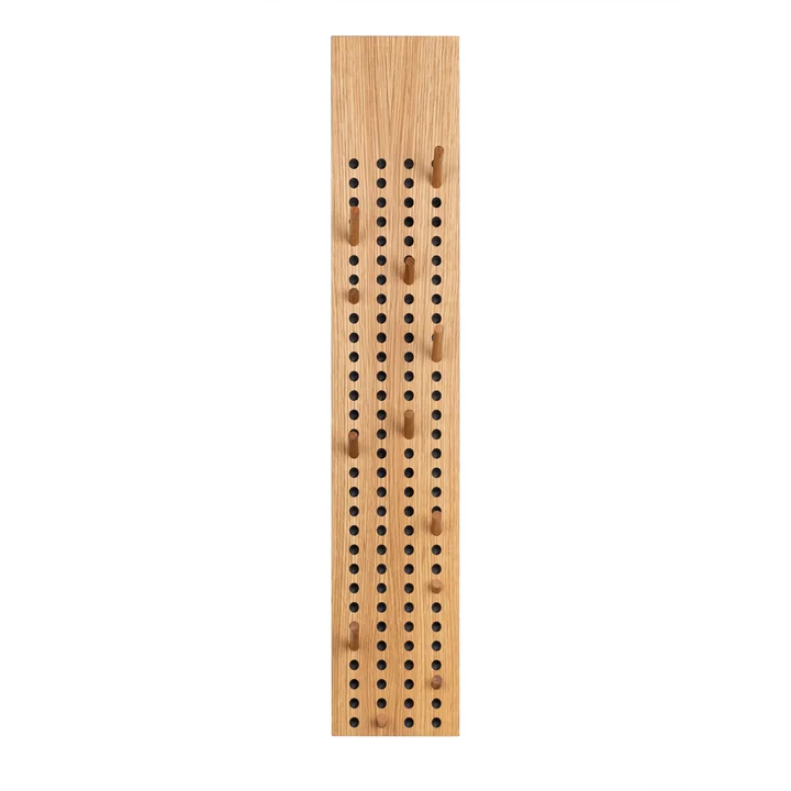 Scoreboard Garderobe groß vertikal von We Do Wood in Eiche natur