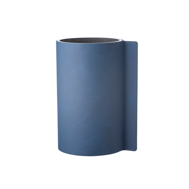Block Vase M Ø 11 x 20 cm von LindDNA in Nupo midnight blue / Glas