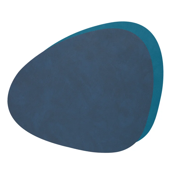 Tischset Curve L Double von Lind DNA in Nupo midnight blue / petrol