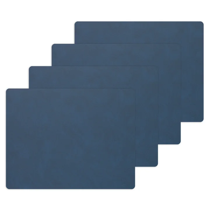 Tischset Square L 35 x 45 cm von Lind DNA in Nupo midnight blue (4er-Set) 