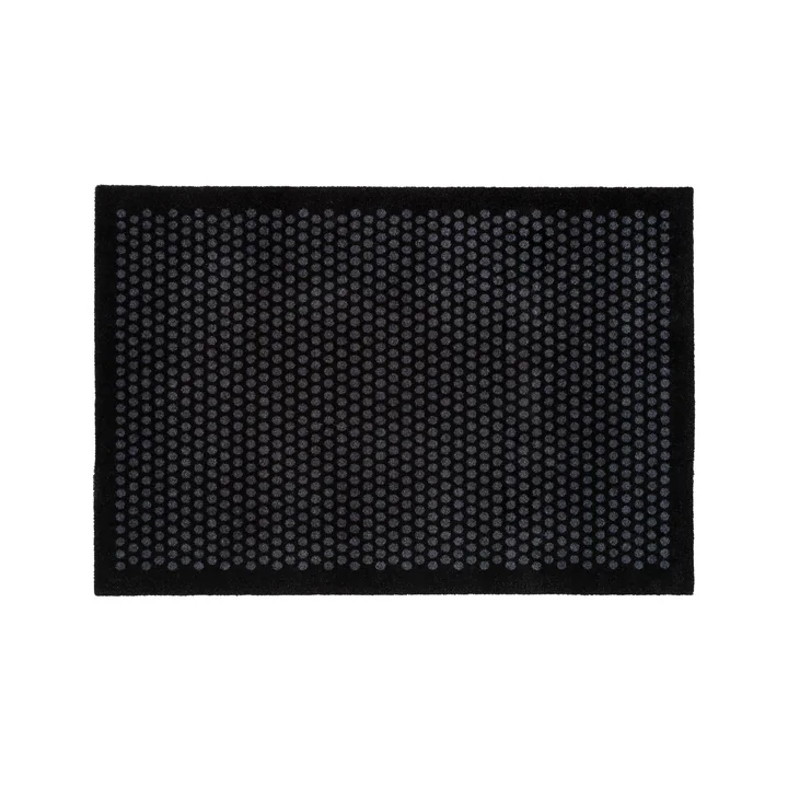 Dot Fußmatte 90 x 130 cm von tica copenhagen in schwarz / grau