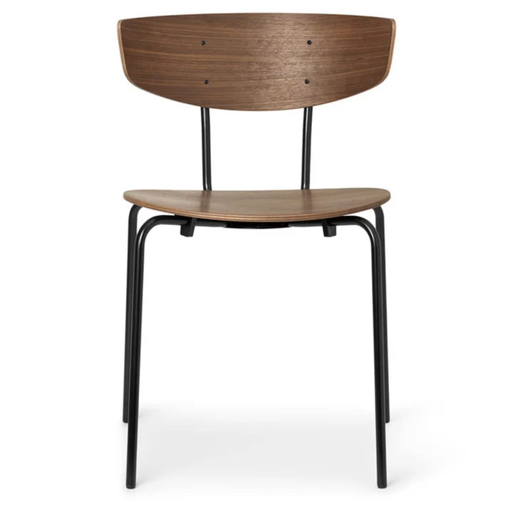 Herman Stuhl von Ferm Living in  Walnuss / schwarz