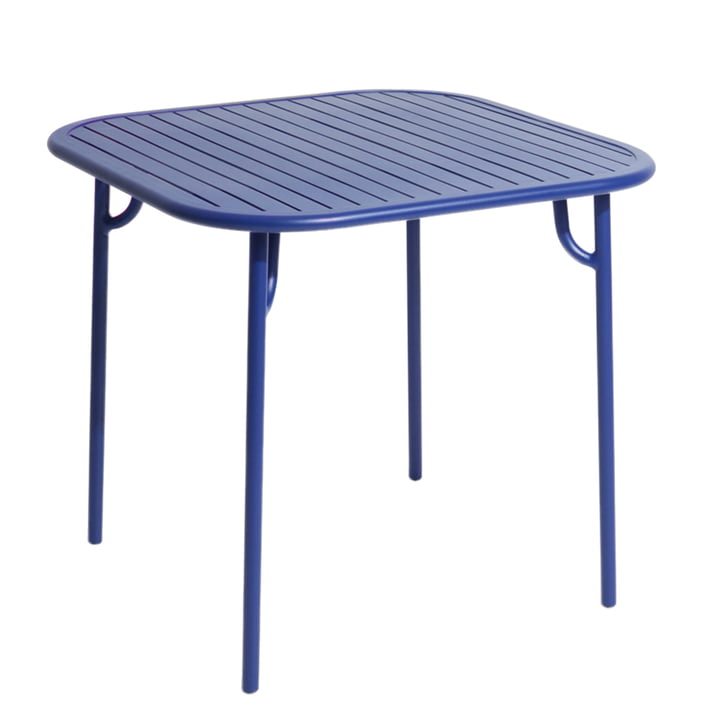 Der Week-End Tisch von Petite Friture, 85 x 85 cm / blau