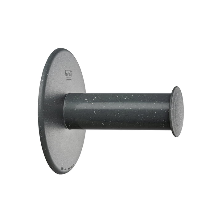 Plug'n Roll Toilettenpapierhalter (Recycelt) von Koziol in nature grey