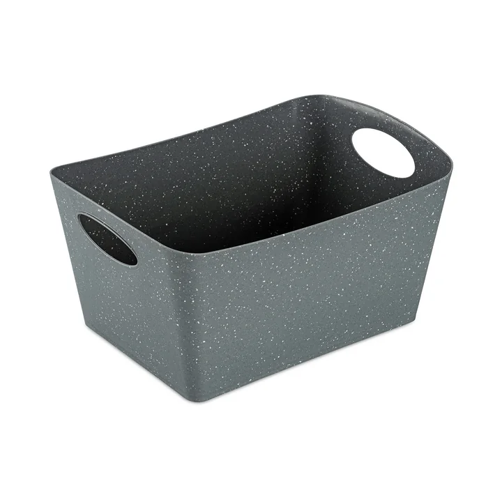 Boxxx M Aufbewahrungsbox von Koziol in der Farbe recycled nature grey