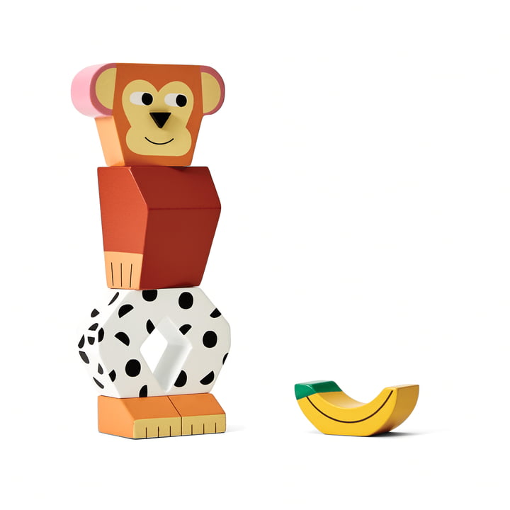 Block Party Holz Spielzeug von Areaware in der Variante Affe