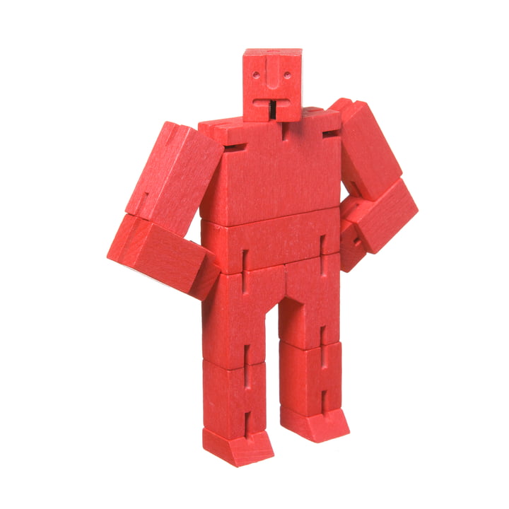 Cubebot von Areaware in micro, rot