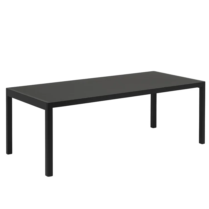 Workshop Esstisch, 200 x 92 cm von Muuto in schwarz