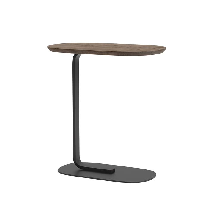 Relate Side Table H 60,5 cm von Muuto in Eiche geräuchert / schwarz