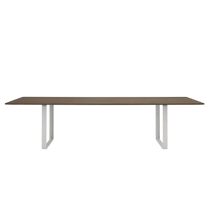  70/70 Esstisch 295 x 108 cm von Muuto in Eiche geräuchert / grau