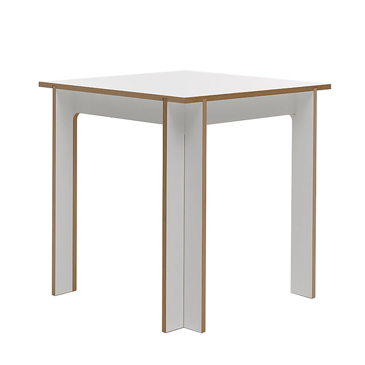 Tisch 75 x 75 cm von Tojo in weiß