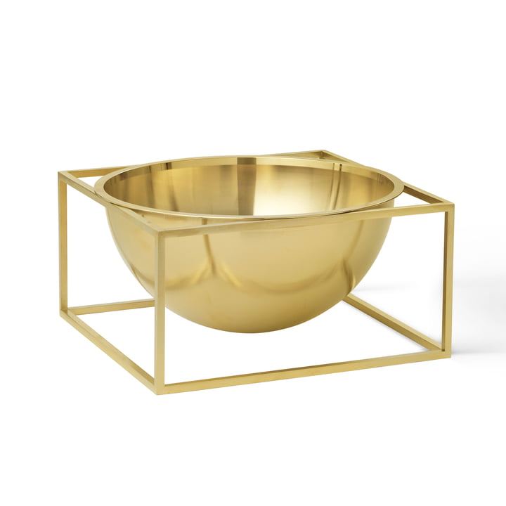 Kubus Bowl Centerpieces mit der Höhe 11.5 cm von by Lassen in large / gold-plated
