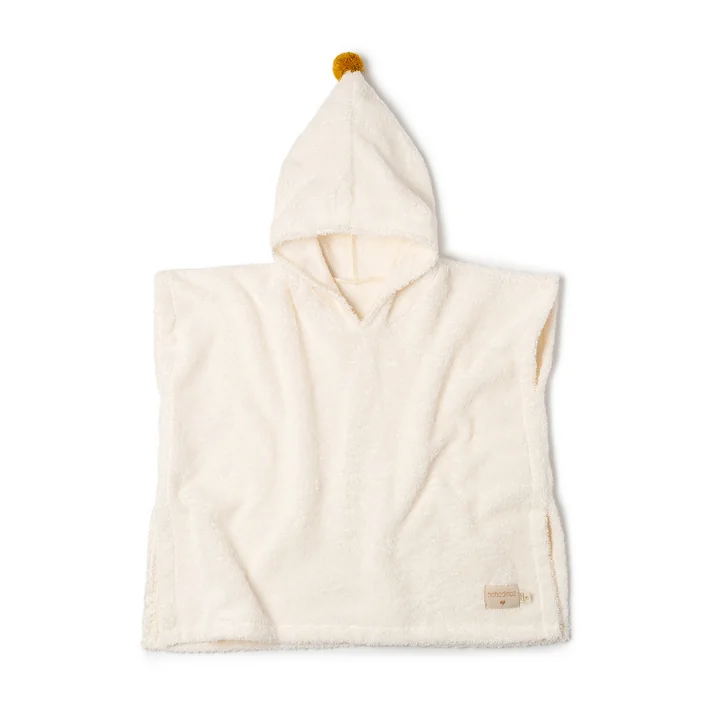 Der So cute Baby Badeponcho von Nobodinoz, 55 x 58 cm, natural