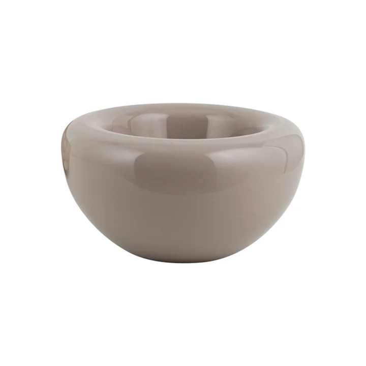 Opal Schale H 13 x Ø 25 cm von Kristina Dam Studio in beige opal