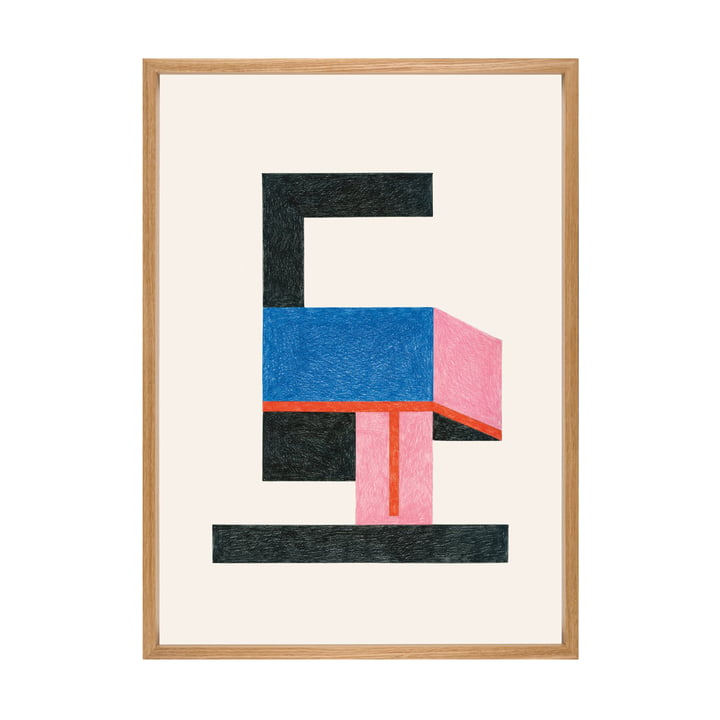 Freddo Poster mit Rahmen 49,5 x 69,5 cm von The Wrong Shop in mehrfarbig