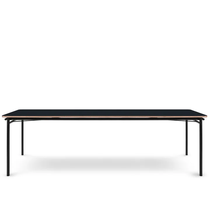 Der Taffel Esstisch (ausziehbar) von Eva Solo, 90 x 250-370 cm, nero