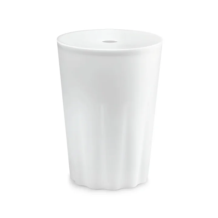 Der Stool Hocker und Wäschetonne vonAuthentics, Ø 35 cm, weiß