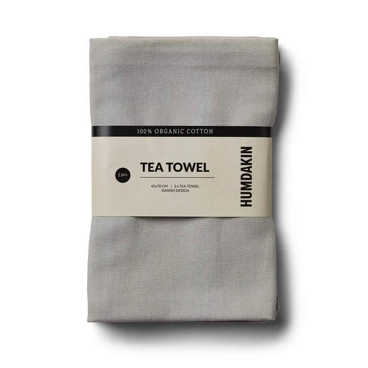 Das Geschirrtuch aus Biobaumwolle von Humdakin, 45 x 70 cm, stone (2er-Set)
