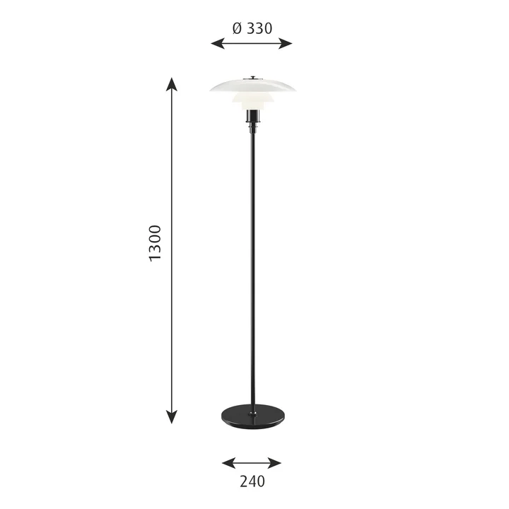 Louis Poulsen - PH 3½-2½ Stehleuchte
