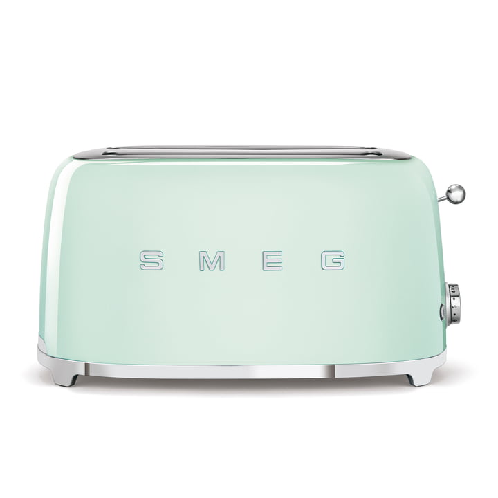 2-Schlitz Toaster TSF02, lang von Smeg in pastellgrün