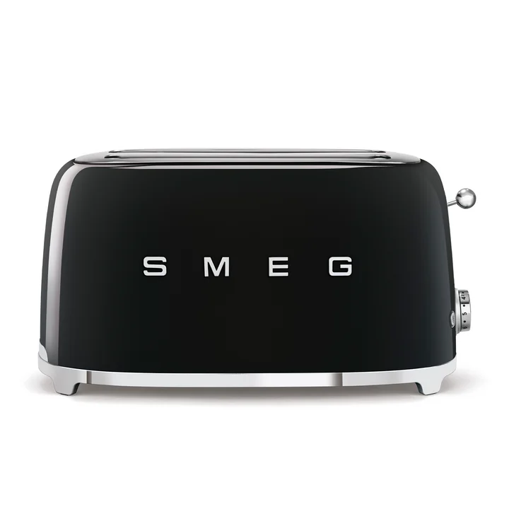 2-Schlitz Toaster TSF02, lang von Smeg in schwarz