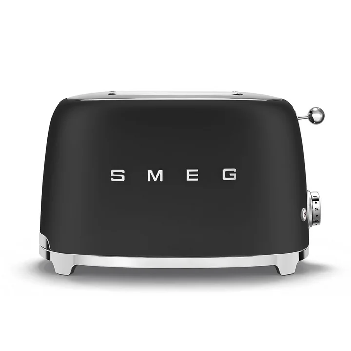 2-Scheiben Toaster TSF01 von Smeg in matt schwarz