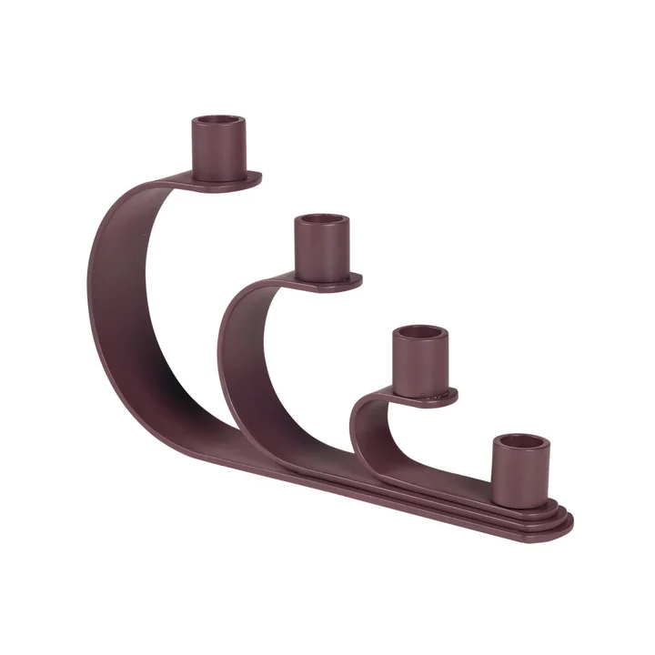 Nami Kerzenhalter, H 16 cm von Broste Copenhagen in decadent chocolate
