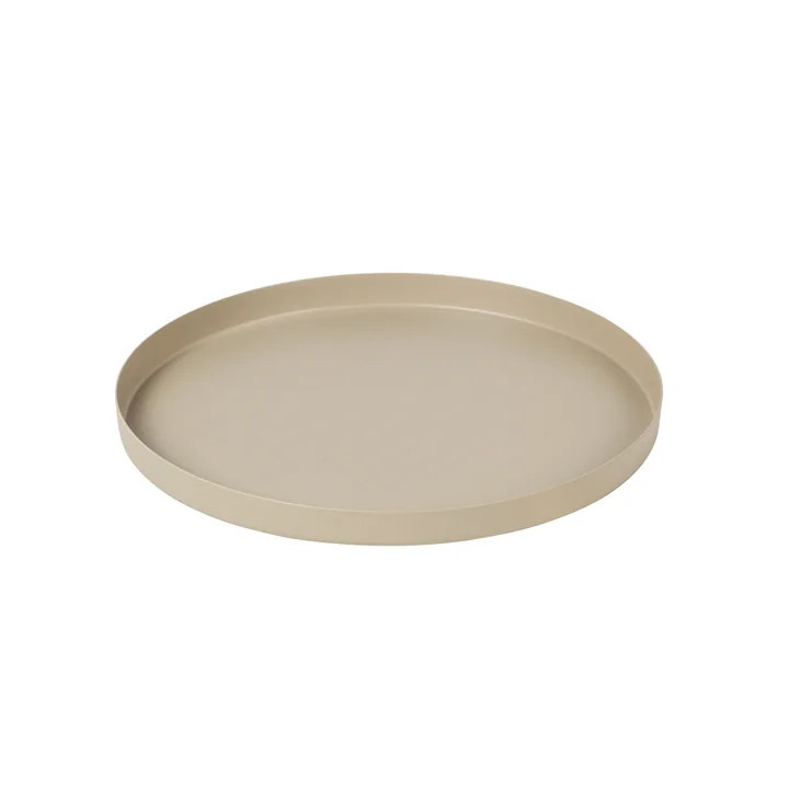 Donna Dekoteller, Ø 22 cm, rainy day light grey von Broste Copenhagen