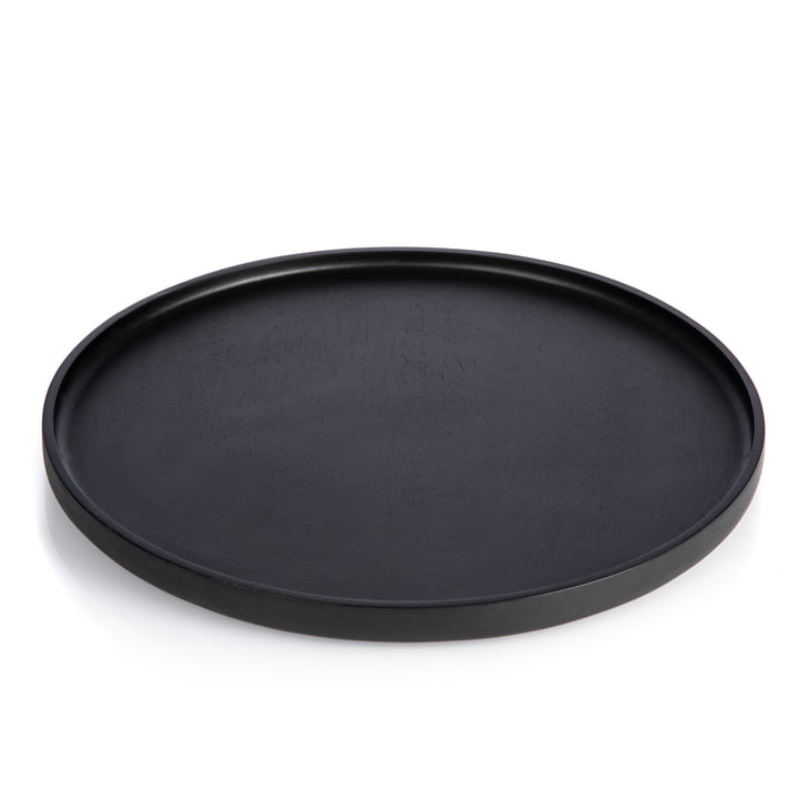 Nero Tablett Large, rund, schwarz von XLBoom
