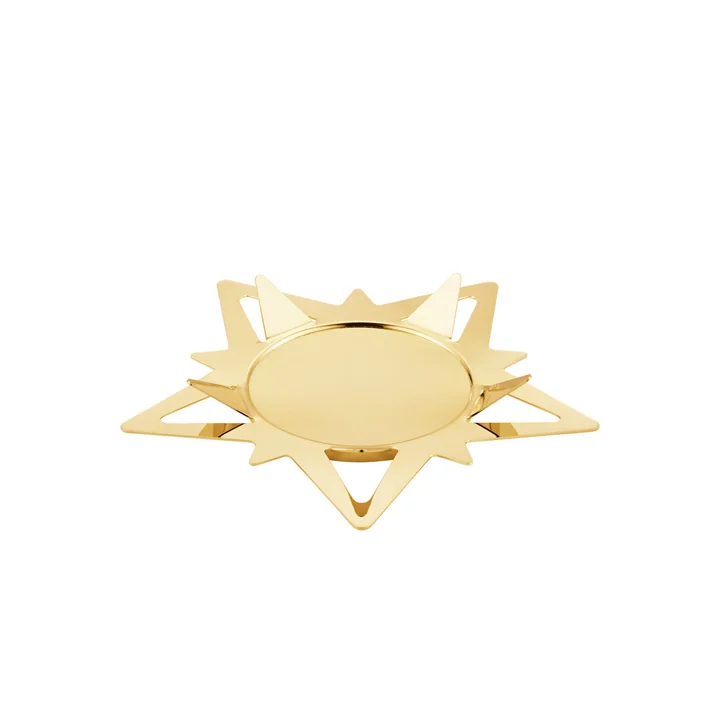 Classic Christmas Kerzenhalter Stern für Stumpenkerzen Ø 16,3 cm von Georg Jensen in gold