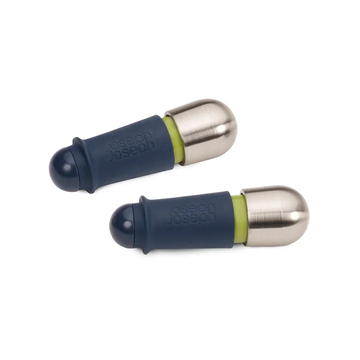 BarWise Weinflaschenverschluss von Joseph Joseph in blau (2er Set)
