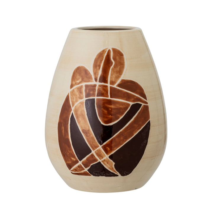 Jona Vase, H 18 cm von Bloomingville in braun