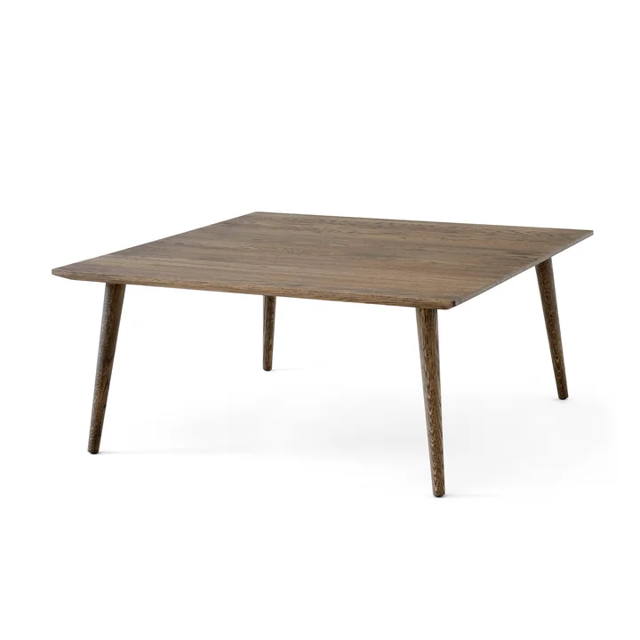 In Between Beistelltisch SK24, 90 x 90 cm, Eiche geräuchert und geölt