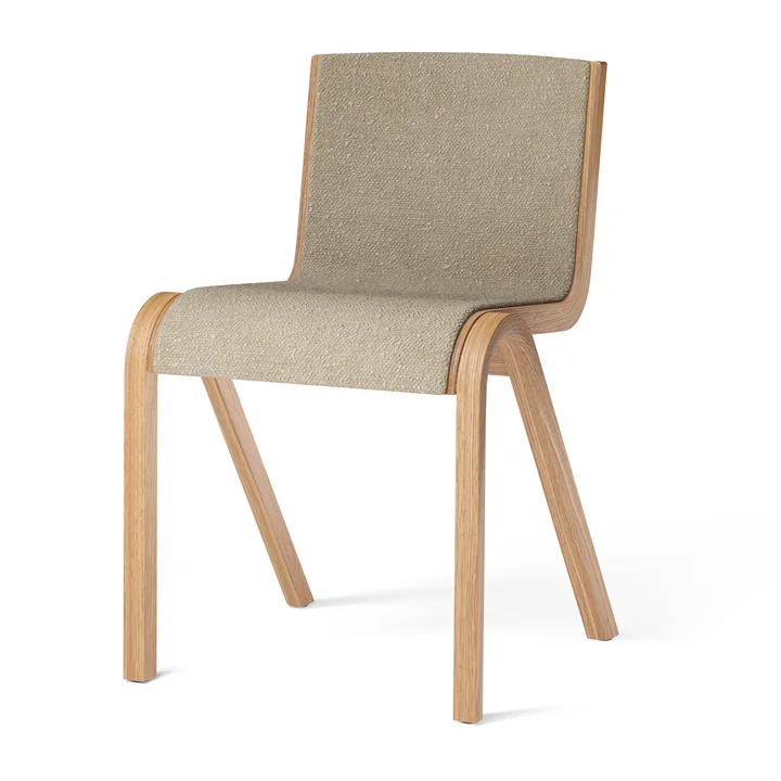 Ready Dining Chair, Vollpolster, Eiche natur / Bouclé beige von Audo