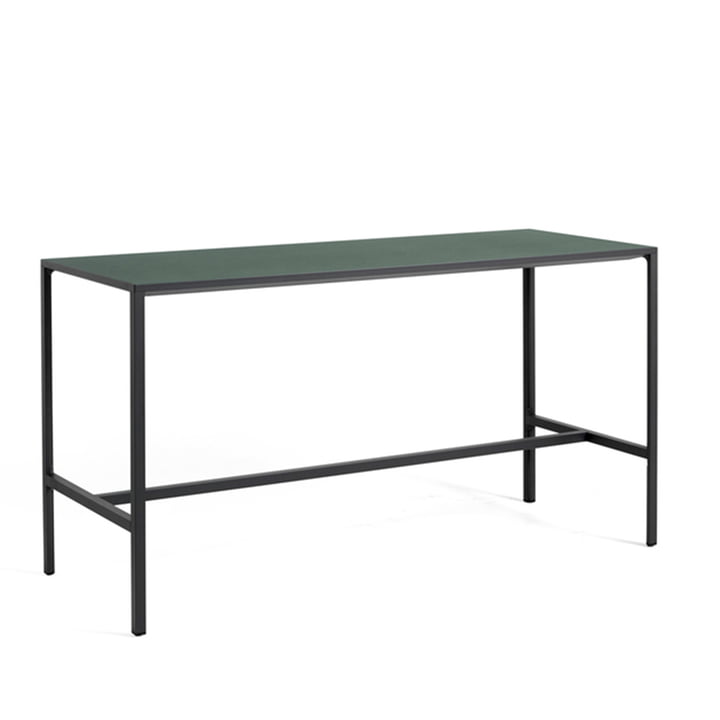 New Order High Table von Hay in den Maßen 200 x 75 cm in der Farbe charcoal / grün