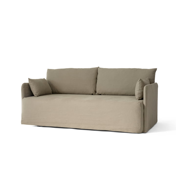 Offset 2-Sitzer Sofa mit abnehmbarem Bezug, Cotlin poppy seed von Menu