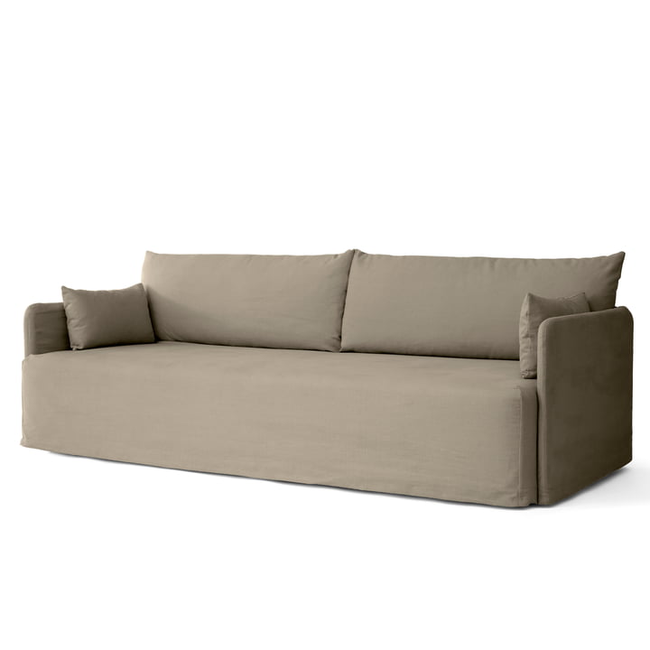 Offset 3-Sitzer Sofa mit abnehmbarem Bezug, Cotlin poppy seed von Menu